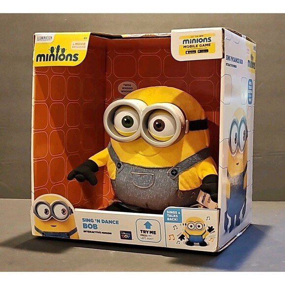 NEW Minions Movie Sing 'N Dance BOB Interactive Minion Thinkway Toys NIB - Picture 1 of 16